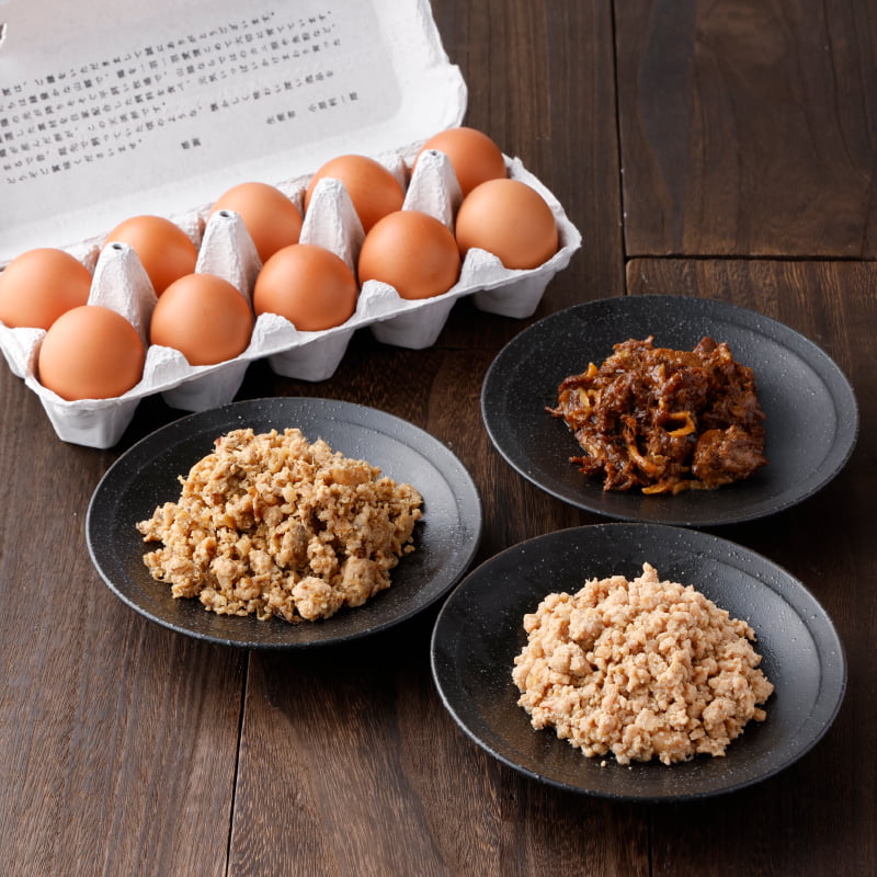 郷のごはんのお供3種セット＜天美卵と共に＞｜美味しさ広がる食べ比べ